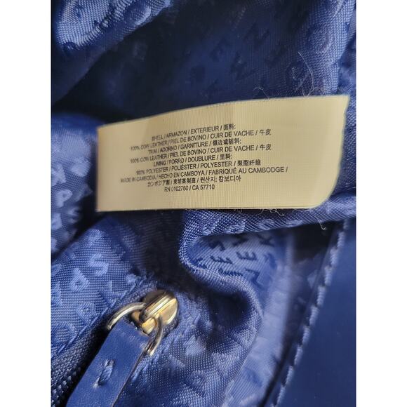 Kate Spade Elegant Halsey La Vita Blue Ostrich Cow Leather Tote Shoulder Bag‎ - Picture 16 of 16